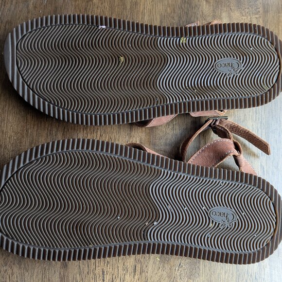 Chaco | Like New | Brown Leather Strap Sandals | Size 9 - Picture 5 of 8